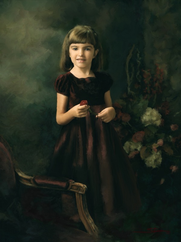 Ms. Roy:  27x36 Oil on Canvas