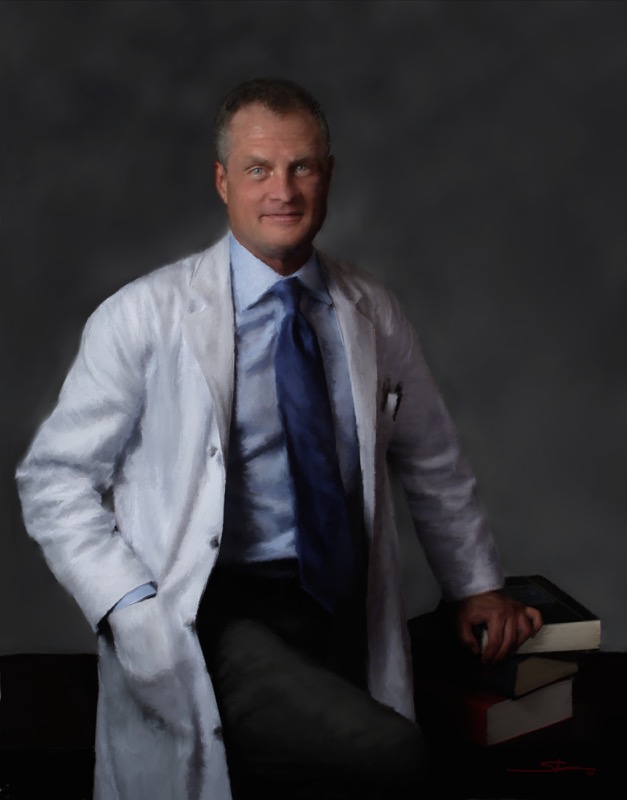 DR. JOHNSON:  30 X 40 Oil on Canvas